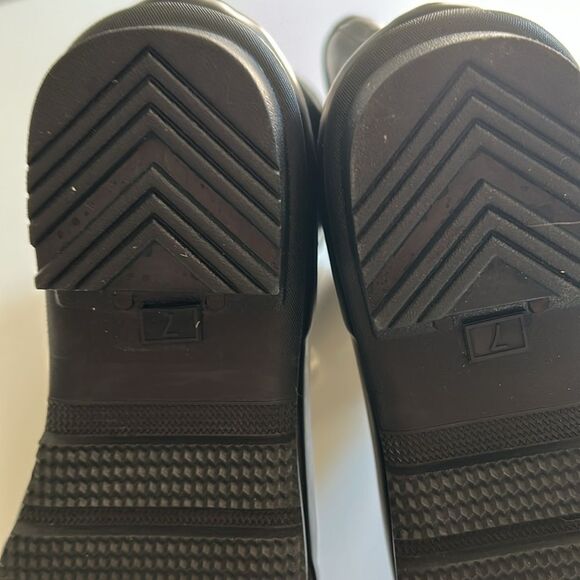 Nomad Lace-Up Detail Rubber Rain Boots - KellyB, Black, Size 7, NWOT - Picture 11 of 11